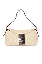 view 1 of 10 Fendi Zucca Baguette Shoulder Bag in White