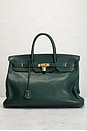 view 2 of 9 Hermes 1992 Togo Birkin 40 Retourne Handbag in Malachite