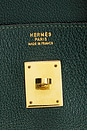 view 5 of 9 Hermes 1992 Togo Birkin 40 Retourne Handbag in Malachite