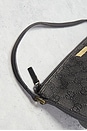 view 7 of 10 Gucci Denim GG Boat Pochette Shoulder Bag in Black
