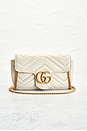 view 2 of 7 Gucci Super Mini GG Marmont Shoulder Bag in White