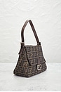 view 4 of 10 Fendi Zucca Mama Forever Baguette Shoulder Bag in Tobacco Brown
