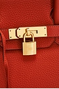 view 5 of 8 SAC À MAIN HERMES in Rouge Grenat