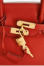 view 6 of 8 SAC À MAIN HERMES in Rouge Grenat