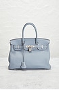 view 2 of 10 SAC À MAIN HERMES in Blue Lin