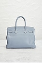 view 3 of 10 SAC À MAIN HERMES in Blue Lin