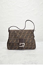 view 2 of 10 Fendi Zucca Mama Forever Baguette Shoulder Bag in Tobacco Brown