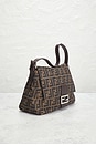 view 4 of 10 Fendi Zucca Mama Forever Baguette Shoulder Bag in Tobacco Brown