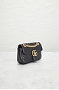view 4 of 10 Gucci Mini GG Marmont Shoulder Bag in Black