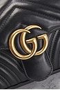view 5 of 10 Gucci Mini GG Marmont Shoulder Bag in Black