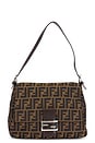 view 1 of 8 Fendi Zucca Mama Forever Baguette Shoulder Bag in Brown