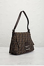 view 4 of 8 Fendi Zucca Mama Forever Baguette Shoulder Bag in Brown
