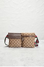 view 2 of 10 Gucci Double Pocket Belt Bag in Brown