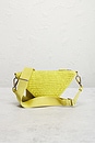 view 4 of 8 Prada Raffia Triangle Shoulder Bag in Yellow