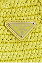 view 8 of 8 Prada Raffia Triangle Shoulder Bag in Yellow
