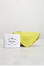view 9 of 8 Prada Raffia Triangle Shoulder Bag in Yellow