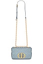 view 5 of 10 Dior Cannage Caro Leather Chain Shoulder Bag in Blue