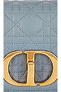 view 7 of 10 Dior Cannage Caro Leather Chain Shoulder Bag in Blue