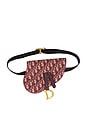 view 1 of 7 Dior Trotter Oblique Saddle Belt Bag in Red