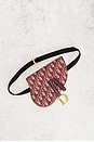 view 2 of 7 Dior Trotter Oblique Saddle Belt Bag in Red