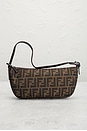 view 2 of 9 Fendi Zucca Pochette Shoulder Bag in Brown