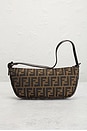 view 3 of 9 Fendi Zucca Pochette Shoulder Bag in Brown
