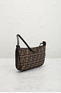 view 4 of 9 Fendi Zucca Pochette Shoulder Bag in Brown