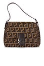 view 1 of 9 Fendi Zucca Mama Baguette Shoulder Bag in Brown