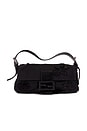 view 1 of 9 Fendi Beaded Baguette Shoulder Bag in Black