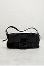 view 2 of 9 Fendi Beaded Baguette Shoulder Bag in Black