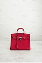 view 2 of 9 Hermes Togo Birkin 25 Handbag in Rouge