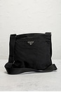 view 2 of 9 Prada Tessuto Flat Messenger Bag in Black