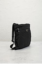 view 4 of 9 Prada Tessuto Flat Messenger Bag in Black