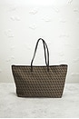 view 3 of 8 Fendi Zucca Roll Tote Bag in Brown