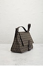 view 4 of 8 Fendi Zucchino Mama Baguette Shoulder Bag in Brown