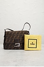 view 10 of 10 Fendi Zucca Mama Forever Baguette Shoulder Bag in Tobacco Brown