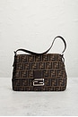 view 2 of 10 Fendi Zucca Mama Forever Baguette Shoulder Bag in Tobacco Brown