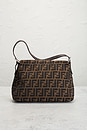 view 3 of 10 Fendi Zucca Mama Forever Baguette Shoulder Bag in Tobacco Brown