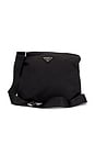 view 1 of 9 Prada Tessuto Flat Messenger Bag in Black