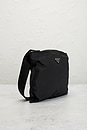 view 4 of 9 Prada Tessuto Flat Messenger Bag in Black