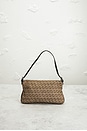 view 3 of 8 Fendi Zucchino Baguette Shoulder Bag in Brown