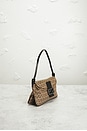 view 4 of 8 Fendi Zucchino Baguette Shoulder Bag in Brown