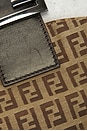 view 8 of 8 Fendi Zucchino Baguette Shoulder Bag in Brown