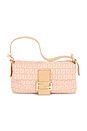 view 1 of 9 Fendi Zucchino Baguette Shoulder Bag in Pink