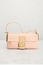 view 2 of 9 Fendi Zucchino Baguette Shoulder Bag in Pink