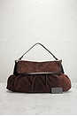 view 9 of 9 Fendi Suede Chef Shoulder Bag in Brown