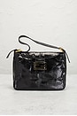 view 2 of 9 Fendi Snakeskin Baguette Shoulder Bag in Black