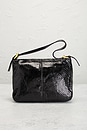view 3 of 9 Fendi Snakeskin Baguette Shoulder Bag in Black