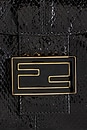 view 6 of 9 Fendi Snakeskin Baguette Shoulder Bag in Black