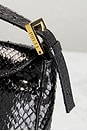 view 7 of 9 Fendi Snakeskin Baguette Shoulder Bag in Black
